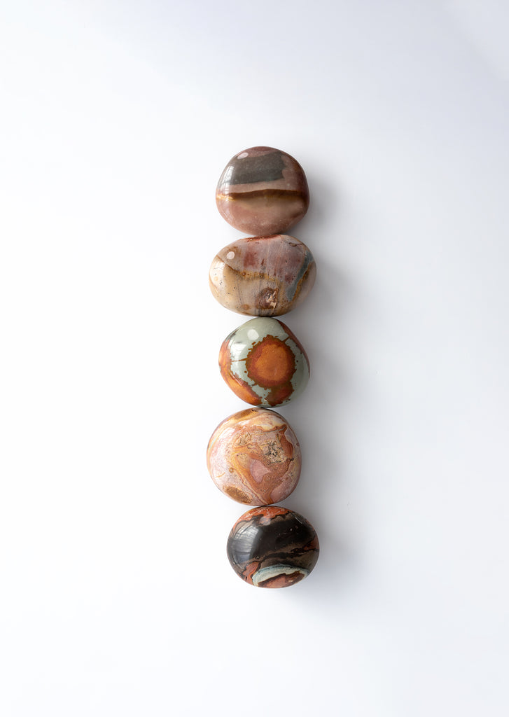 Polychrome Jasper Palm Stone
